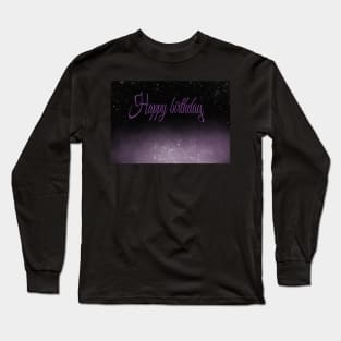 Galaxy greeting Long Sleeve T-Shirt